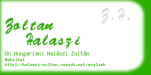 zoltan halaszi business card